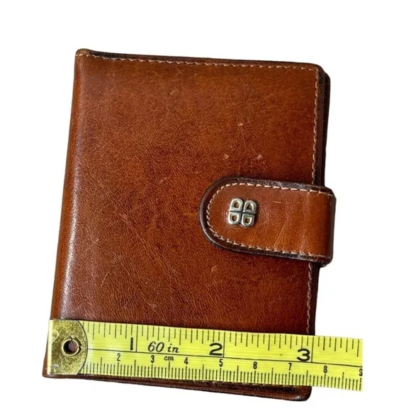 Vintage Bosca Old Leather Hand Stained Hide Card I.D. Wallet